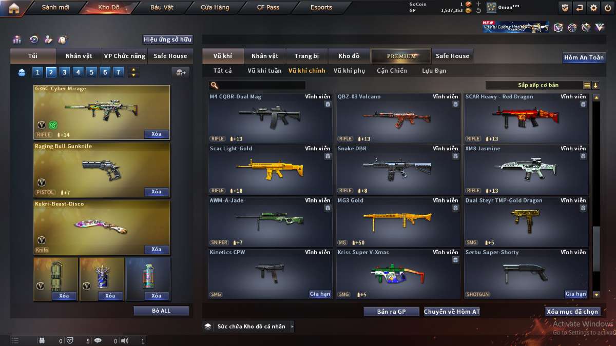 shop acc cf uy tin gia re